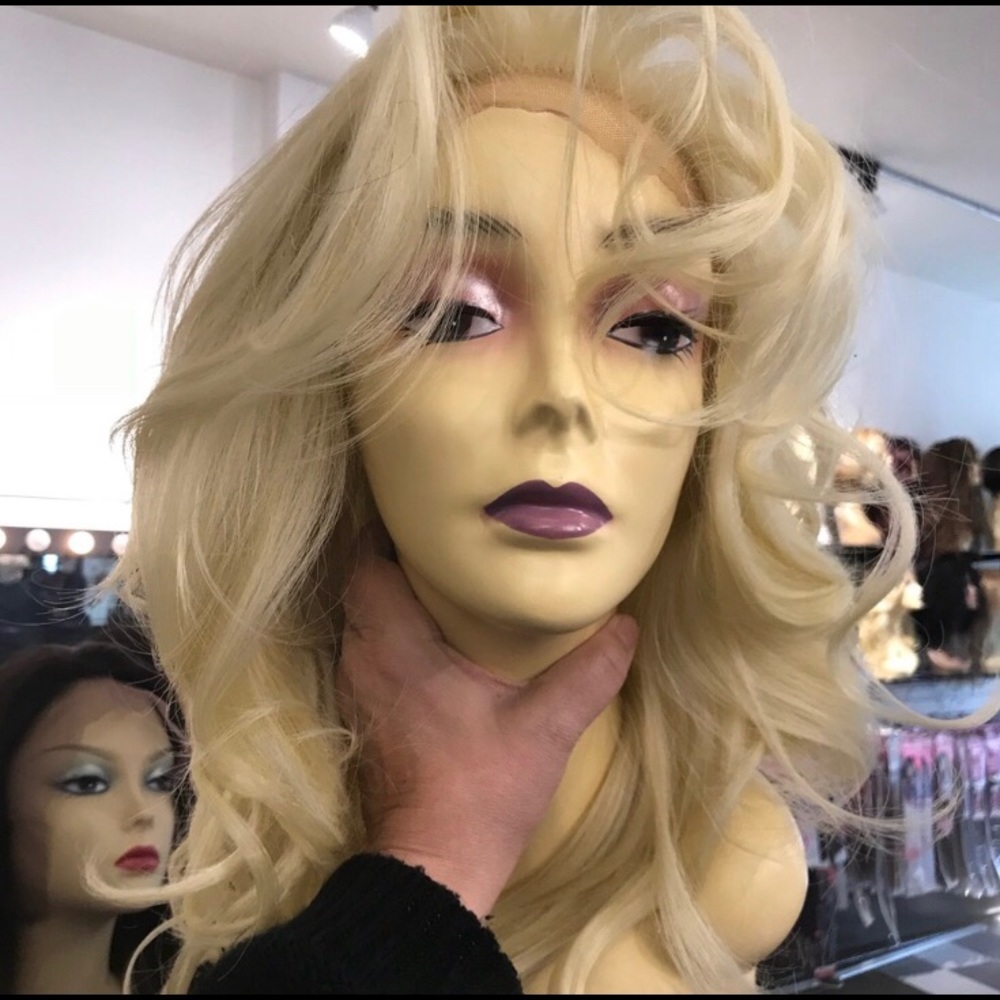 Fulllace Wig Romance Curls 613 Blonde Curly Long